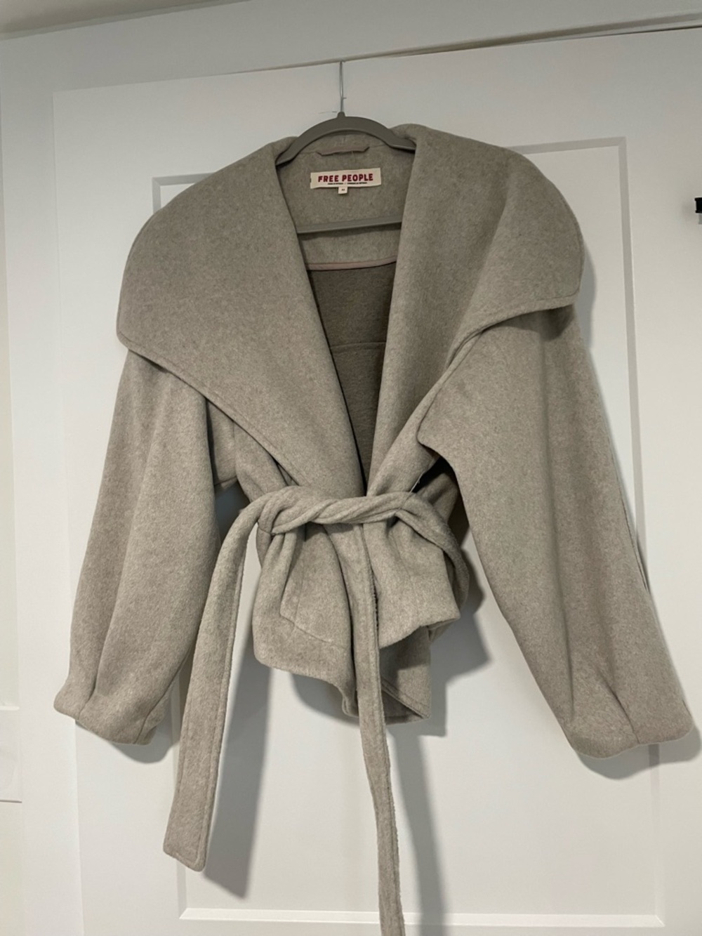 Free People Mina Wrap Belted Coat